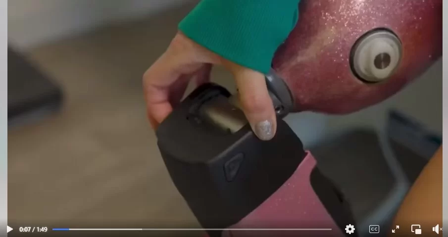 video de sophie louvet expliquant les prothèses sportives